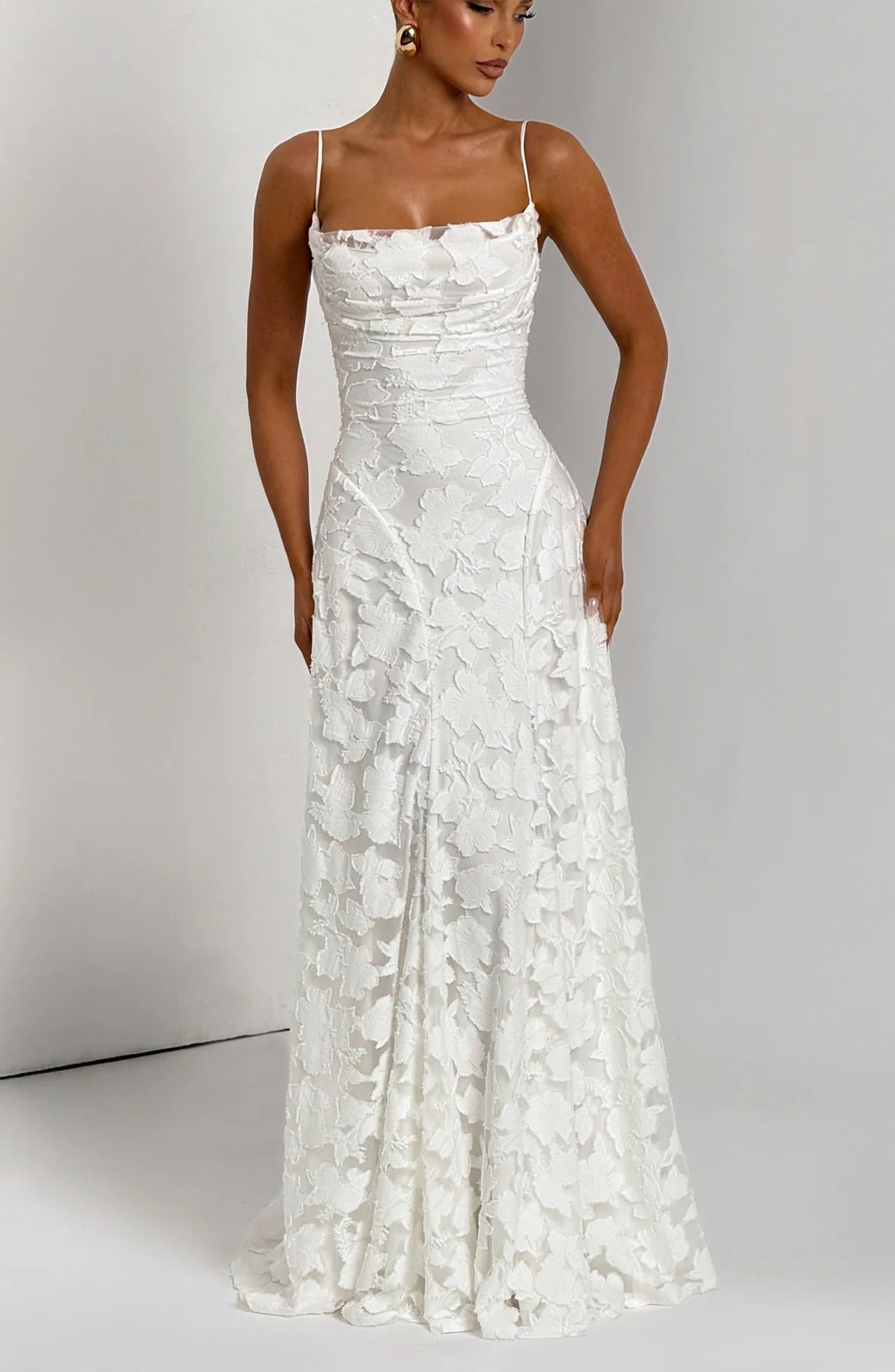 Briar | Women's Floral Sleeveless Maxi Wedding Guest Dress